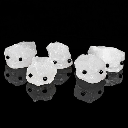 Natural Quartz Crystal Carved Healing Hedgehog Claw Figurines WG69620-02-1