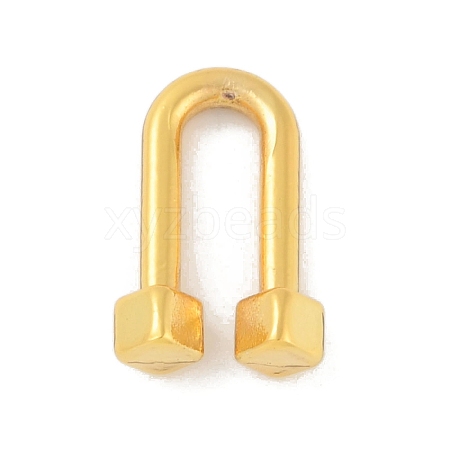 Rack Plating Brass U Shape Links Buckle for Dress Lingria Bikini Swimming Wear Accessories KK-A224-24A-G-1