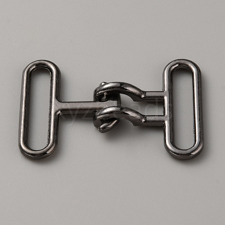 Alloy Snap Lock Clasps PALLOY-WH0107-01A-B-1