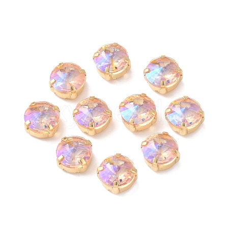 Moonlight Effect Flat Round Sew on Rhinestone RGLA-G018-01A-06-1