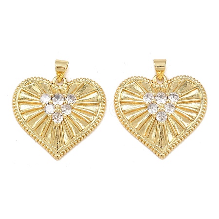 Mother's Day Brass Cubic Zirconia Pendants KK-L251-07G-08-1