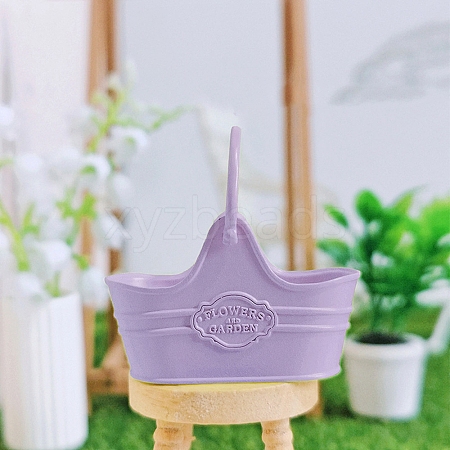 Alloy Flower Basket Mini Model PW-WGDE8CD-06-1