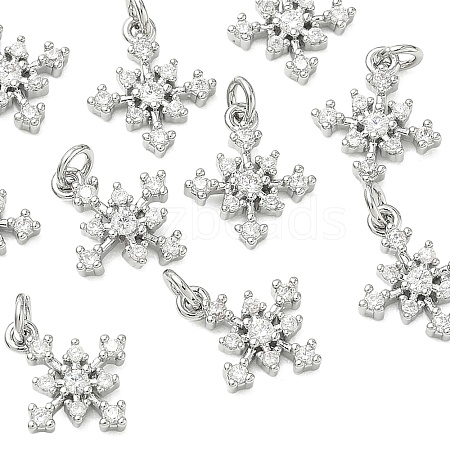 SHEGRACE Brass Micro Pave Cubic Zirconia Pendants XGRQ3D201-487P-1