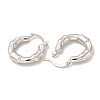 Rack Plating Brass Joint Hoop Earrings for Women EJEW-G342-02P-2