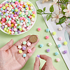 400Pcs Opaque Acrylic Beads MACR-ME0001-10-3