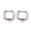 201 Stainless Steel Hoop Earring Findings STAS-H166-02P-2