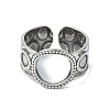 304 Stainless Steel Cuff Rings RJEW-M019-42P-2