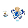 Brass Printing Acrylic Butterfly Dangle Stud Earrings EJEW-TA00673-3