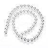 Electroplate Non-magnetic Synthetic Hematite Beads Strands G-Q466-4mm-02-2