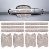 Gorgecraft 10Pcs 2 Style Car Door Handle Bling Rhinestones Stickers AJEW-GF0007-36-1