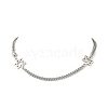 304 Stainless Steel Star of David Link Chain Necklaces NJEW-JN05658-1