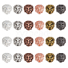24Pcs 6 Colors Tibetan Style Alloy Lion Head Beads TIBEB-OC0001-01-1
