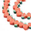 Handmade Polymer Clay Bead Strands X-CLAY-N011-47-3