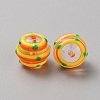 Transparent Painted Glass Beads GLAA-WH20007-01B-2