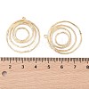 Brass Open Back Bezel Pendants KK-N256-01J-G-3