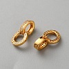 925 Sterling Silver Pave Cubic Zirconia Twister Clasps STER-WH0027-07A-G-2