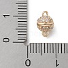 Brass Micro Pave Cubic Zirconia Magnetic Clasps KK-U052-16G-3