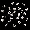 6Pcs 925 Sterling Silver Hollow Initial Beads STER-TA0001-53M-4