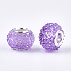 Resin Rhinestone European Beads RPDL-T002-03H-2