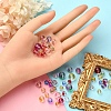 565Pcs 15 Style Transparent Spray Painted Glass Beads Strands GLAA-YW0001-47-6