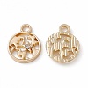 Alloy Crystal Rhinestone Pendants ALRI-K049-07G-2