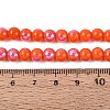 Electroplate Opaque Glass Beads Strands EGLA-Q132-6MM-01C-04-4