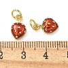 Real 18K Gold Plated Brass Enamel Charms KK-K392-02G-3