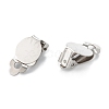 304 Stainless Steel Clip-on Earring Finding STAS-G250-02P-A-2