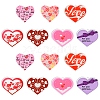 14Pcs 7 Styles Valentine's Day Transparent Acrylic Pendants OACR-FS0001-98-1