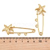 Starfish 304 Stainless Steel Safety Pins Brooch Findings SA-CBA098D-16I-G02-3