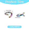 Ion Plating(IP) 304 Stainless Steel Open Jump Rings STAS-CA0002-21A-2
