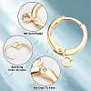 CREATCABIN 50 Pairs Brass Huggie Hoop Earring Findings KK-CN0001-87-3