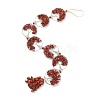 Natural Red Jasper Car Hanging Decorations HJEW-L026-02P-1