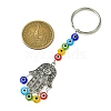 Tibetan Style Alloy Keychains KEYC-JKC01078-3