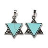 Synthetic Turquoise Pendants G-G147-08AS-10-1