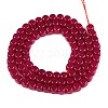 Lab Grown Red Corundum Beads Strands G-G106-N01-03-2