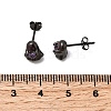 Halloween 925 Sterling Silver Cubic Zirconia Stud Earrings EJEW-P327-01B-B-3