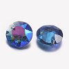 Faceted Glass Rhinestone Charms RGLA-F051-12mm-206PS-2