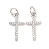 Brass Micro Pave Cubic Zirconia Pendants KK-Z146-25P-1