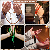 5Pcs 5 Colors Alloy Charm Bracelets BJEW-PH0004-68-5