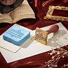 Olycraft Brass Wax Seal Stamp Head & Pearwood Handle Kit AJEW-OC0002-85J-4