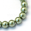 Baking Painted Glass Pearl Bead Strands X-HY-Q003-3mm-49-2