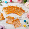 50Pcs Heart Printed Organza Bags OP-TADJ0001-01E-4