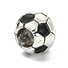 Soccer Season Alloy Enamel European Beads FIND-G113-07AS-03-2