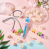 50Pcs 5 Styles UV Plating Opaque Acrylic Beads PACR-TA0001-31A-8