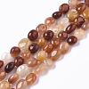 Natural Golden Silk Jade Beads Strands G-R465-43-1