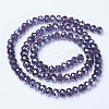 Electroplate Glass Beads Strands EGLA-A044-T4mm-B15-2