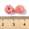 Synthetic Shell Dyed Carved Beads SHEL-H005-24-3