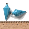 Synthetic Turquoise Pendants G-Z055-02P-15-3