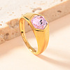 304 Stainless Steel with Cubic Zirconia Finger Rings FS-WG76F9A-29-1